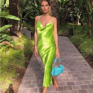 Rat & Boa Gigi dress in Lima green